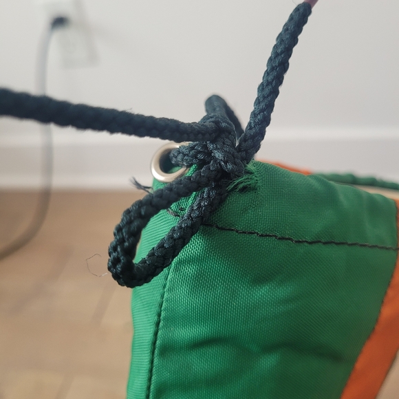 Vintage 80's green and orange Maple Leaf platform winter space boots Size 9 - Picture 7 of 13